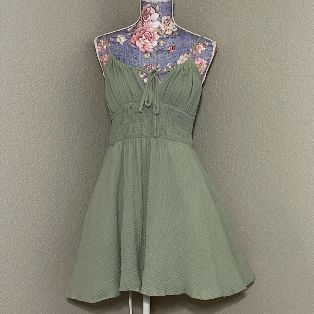 SHEIN Olive Green‎ Mini Dress